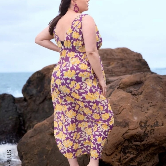 Floral front tie kimono - Picture 2 of 4